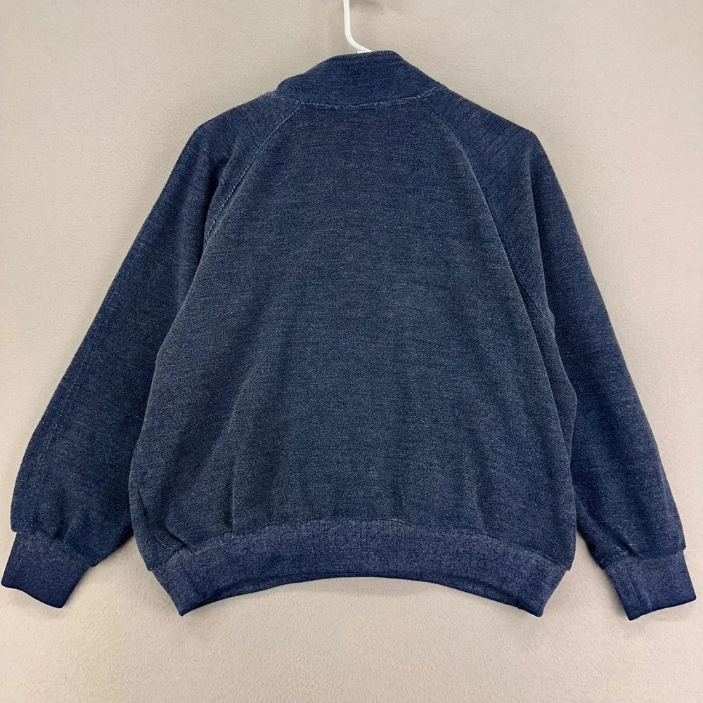Monterey Club Sweatshirt‎ size Medium Blue Oversized Boxy 1/4 Zip Unisex Thick